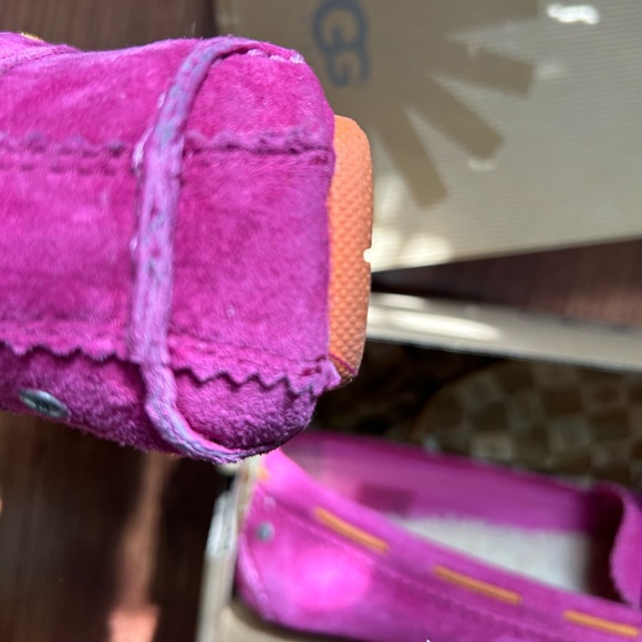 UGG W Meena pink suede slipper loafer size 9 - Picture 6 of 9